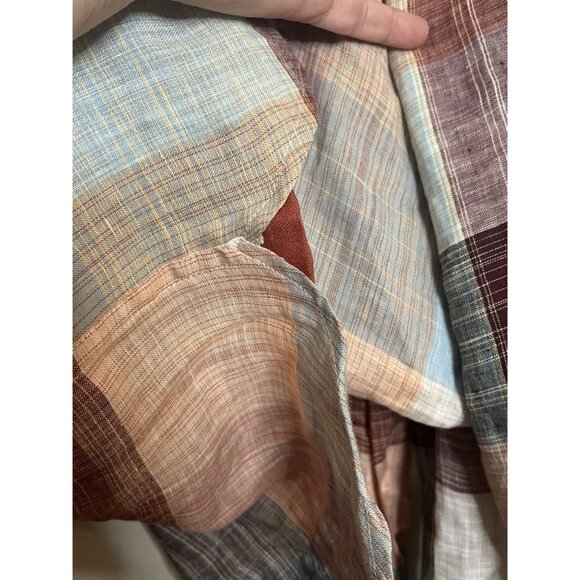 Paul Frederick Linen 2XL Long Sleeve Shirt Classic Fit 100% Linen Multicolor - Picture 11 of 12